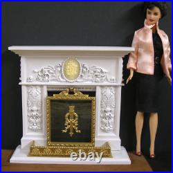 16 scale 4 Piece Fireplace Set for 12 Doll Fashion Royalty Barbie, BJD