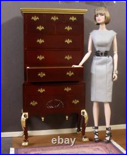 16 scale Highboy Cabinet for 12 Doll Fashion Royalty Barbie 1990s