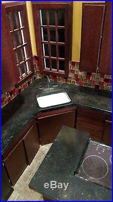Corner Kitchen A Hand Crafted 16 Scale Diorama Room Box 043