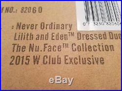 FASHION ROYALTY Lilith And Eden. Never Ordinary Gift Set. MEMBERS ONLY