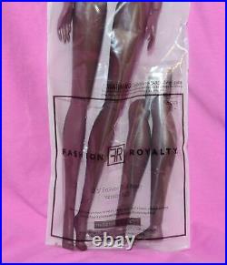 Fashion Royalty 6.0 12.5 in Doll Body Plus Flat Feet Lower Legs Dark A-Tone Skin