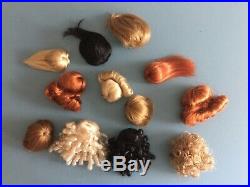 Fashion Royalty And Silkstone Barbie Wig Lot 12 Wigs! Every Style & Color