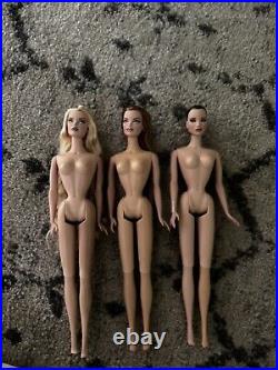 Fashion Royalty Nude Doll Lot (3) Integrity Toys