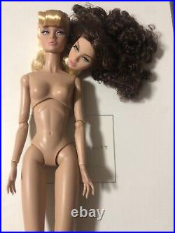 Integrity Toys Poppy Parker Sugar Nude Doll And OOAK Repaint Reroot Doll Head