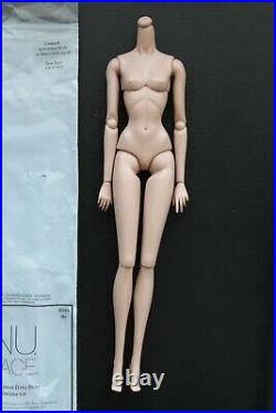 Integrity toys fashion royalty NuFace replacement body 3.0 white skin tone NEW