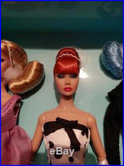 New Integrity Toys FR Poppy Parker Looks a Plenty! W Club Gift Set 3 Dolls