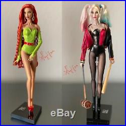 OOAK Harley Quinn & Poison Ivy Fashion Royalty IT DC Nuface Doll